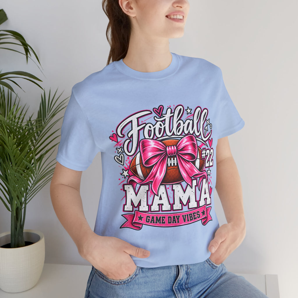 Football Mom Personalized Shirt Custom Player Name Number Player Game Day Tee
