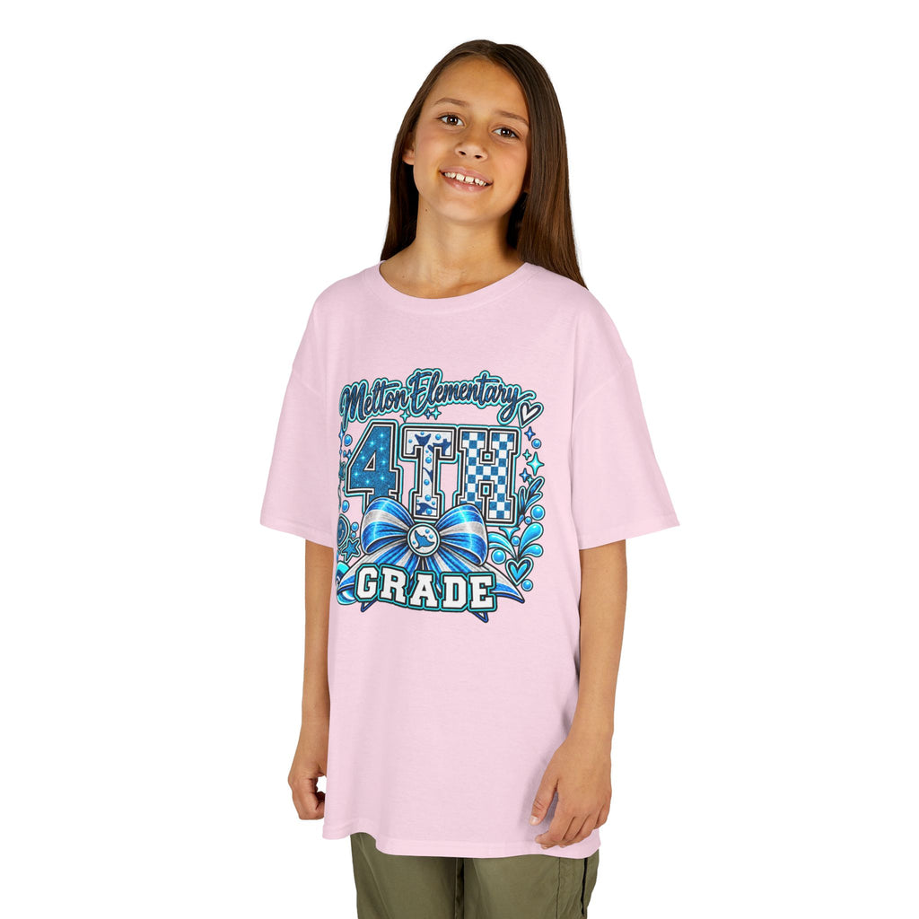 Melton 4th Grade Kids T‑Shirt — Ribbon Design
