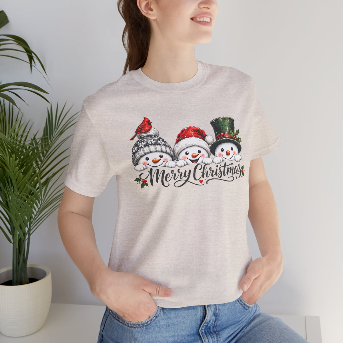 Merry Christmas Snowman Shirt - product mockup view 17