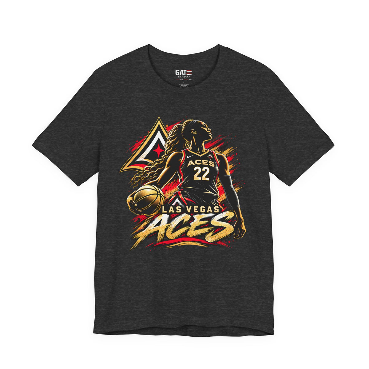 Las Vegas Aces Basketball Shirt – WNBA Game Day Graphic Tee product mockup 6