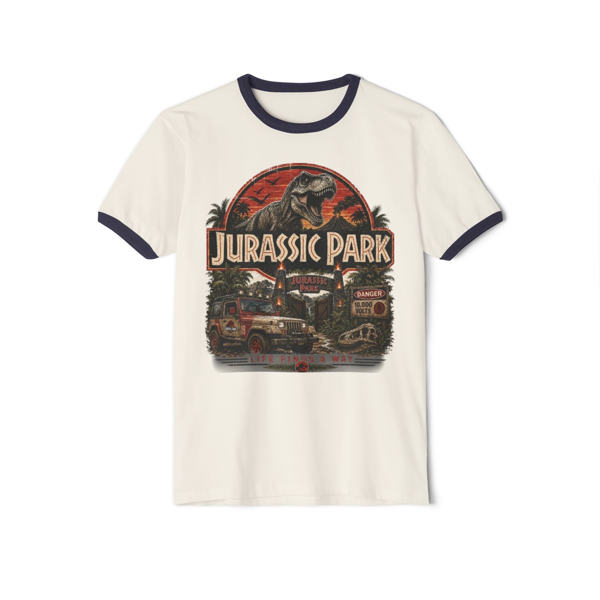 Jurassic Park Retro Ringer T-Shirt