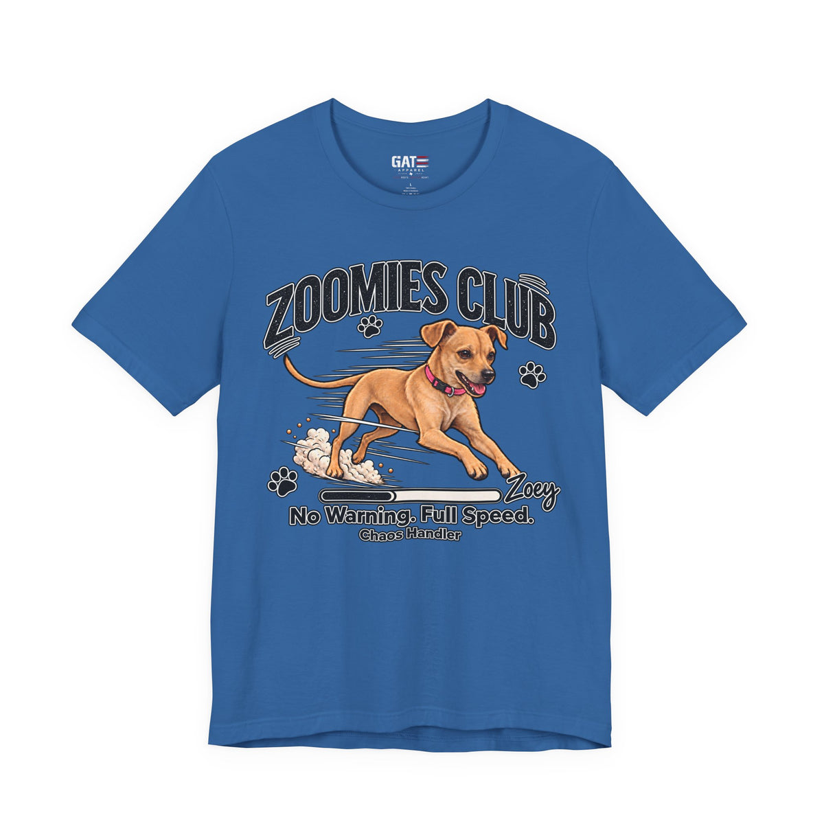 Personalized Zoomies Club Dog Shirt | Custom Pet Tee