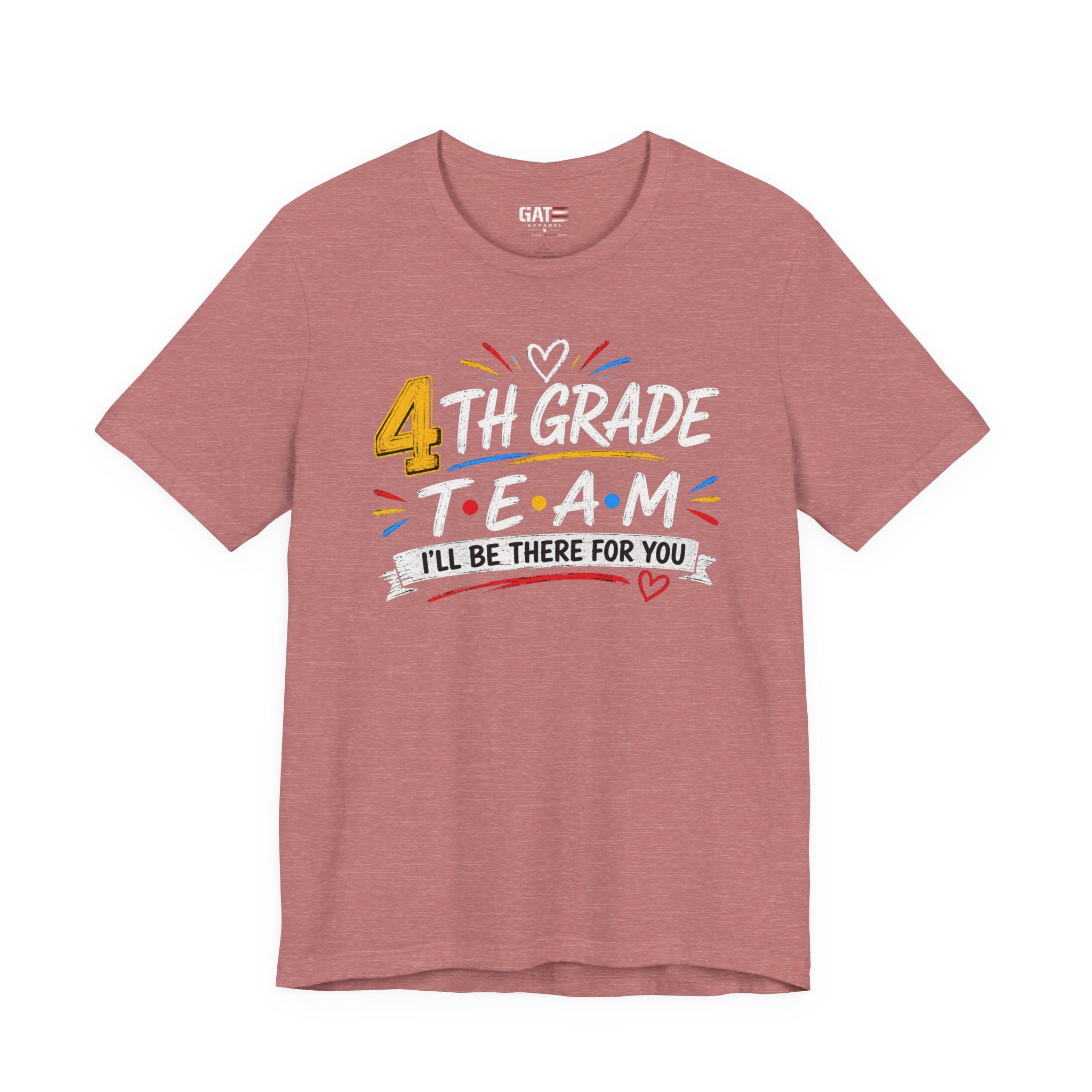 4th Grade Team Tee, Teacher Squad Shirt, Color Dot Inspired Teacher Shirt, Grade Level Team Gift, School Staff Apparel, Friends Theme