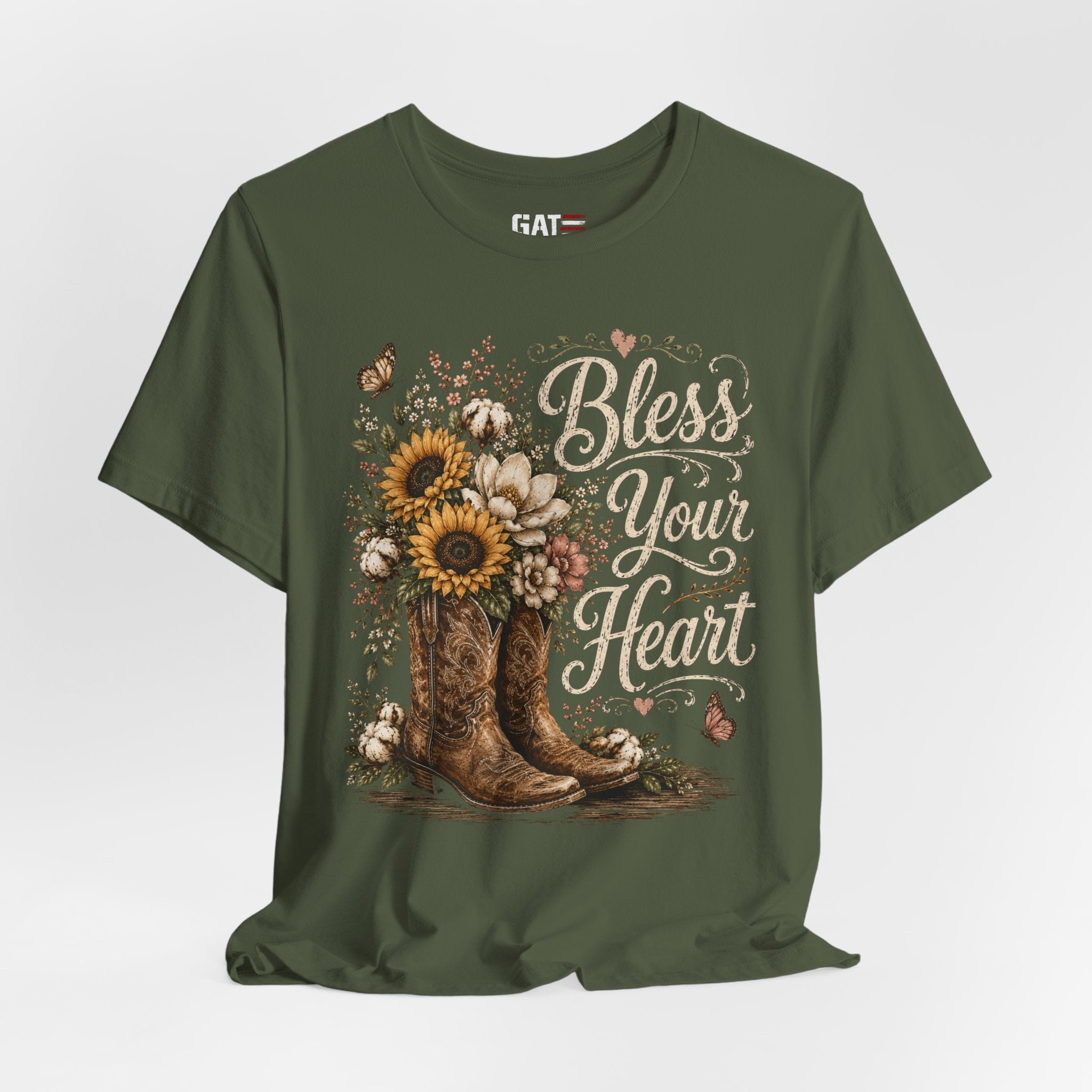 Funny Southern Shirt, Bless Your Heart Tee, Southern Humor Graphic Tee, Magnolia Floral Shirt, Country Girl Gift, Farmhouse Style Tee