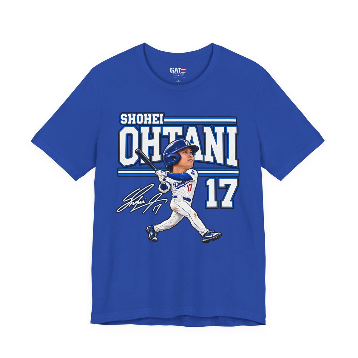 Shohei Ohtani Big Head Baseball Graphic Shirt – Los Angeles #17 Fan Tee