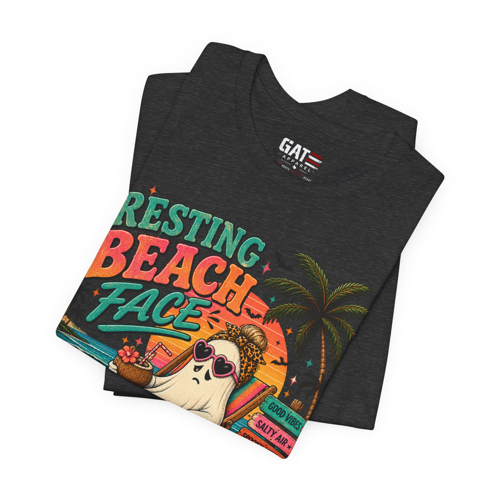 Summerween Spooky Beach Shirt | Tropical Ghost Tee Style 4