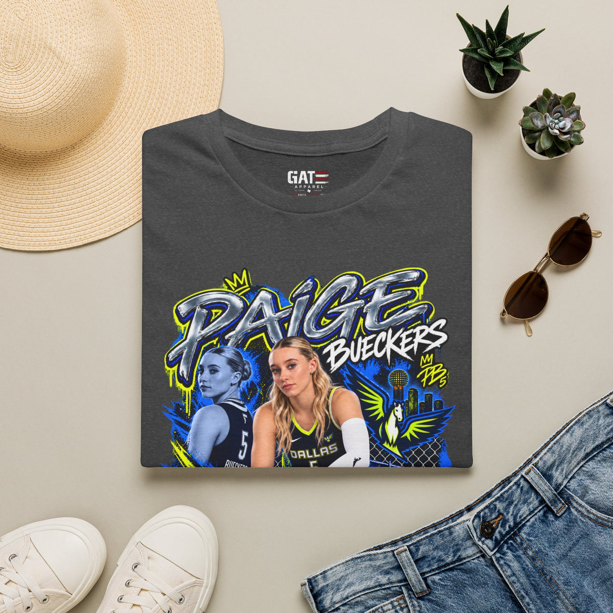Paige Bueckers Dallas Wings Shirt WNBA Basketball Graphic Tee
