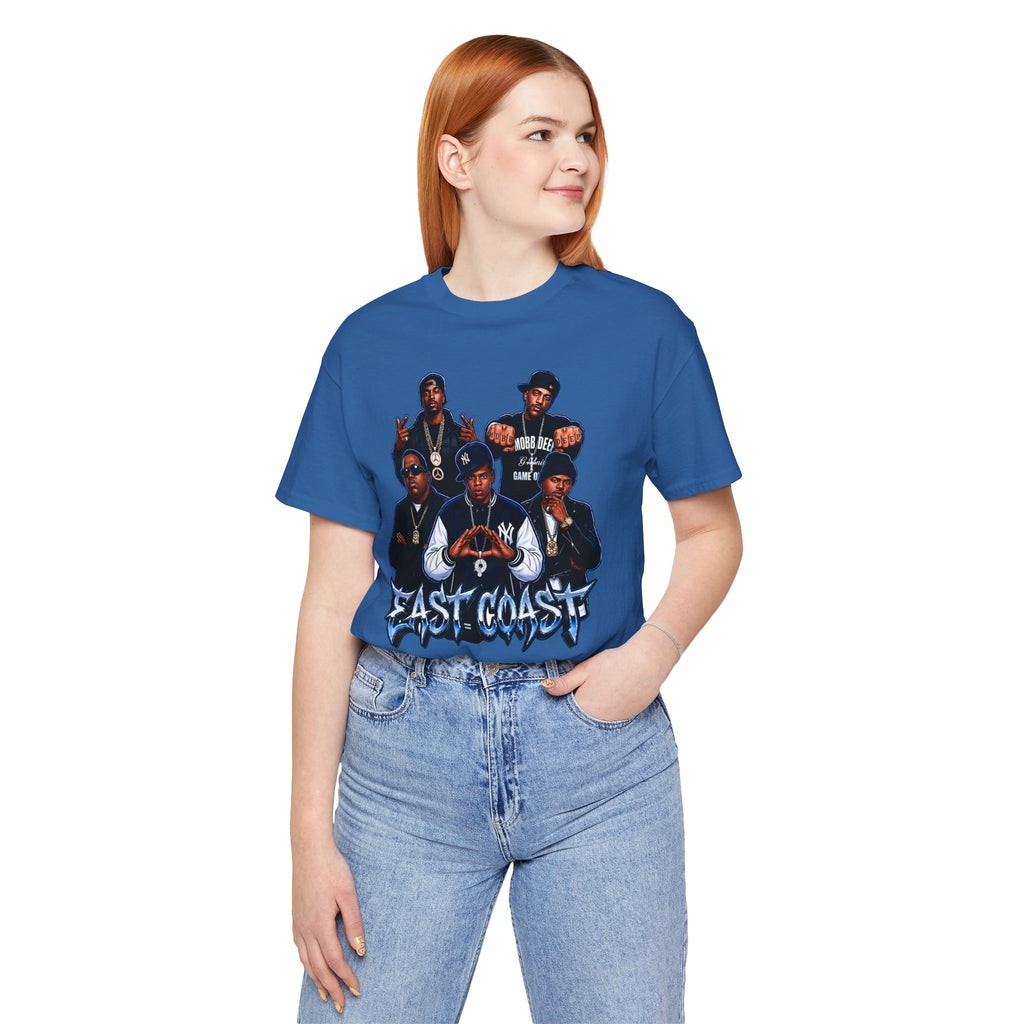 East Coast Hip Hop T-Shirt — 'East Coast' Vintage Rap Group Graphic Tee