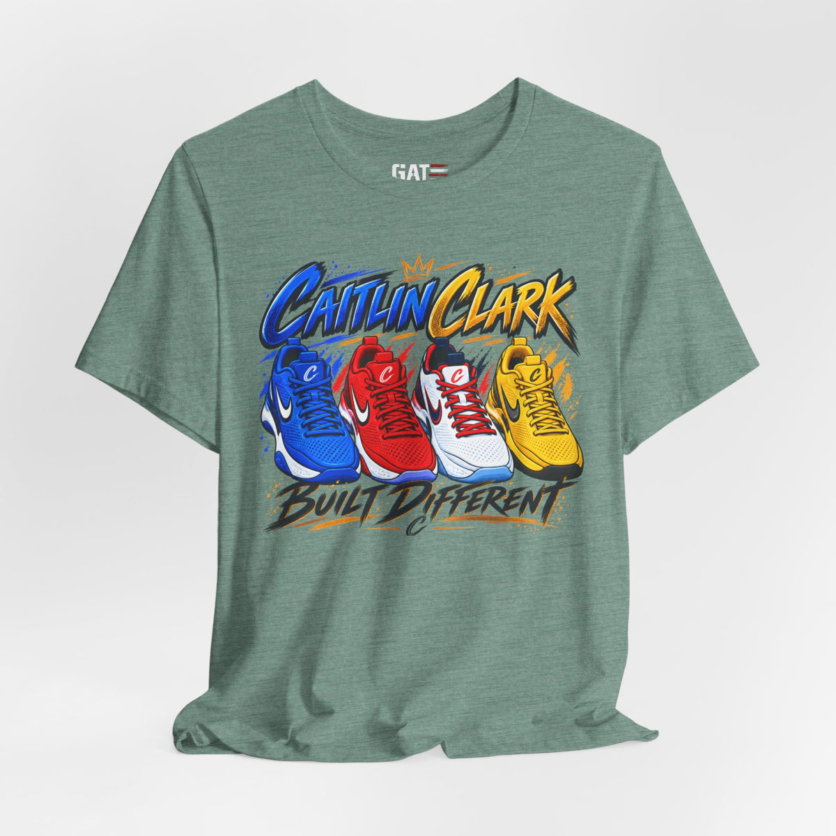 Caitlin Clark Built Different Sneaker Shirt | Indiana Fever Tee