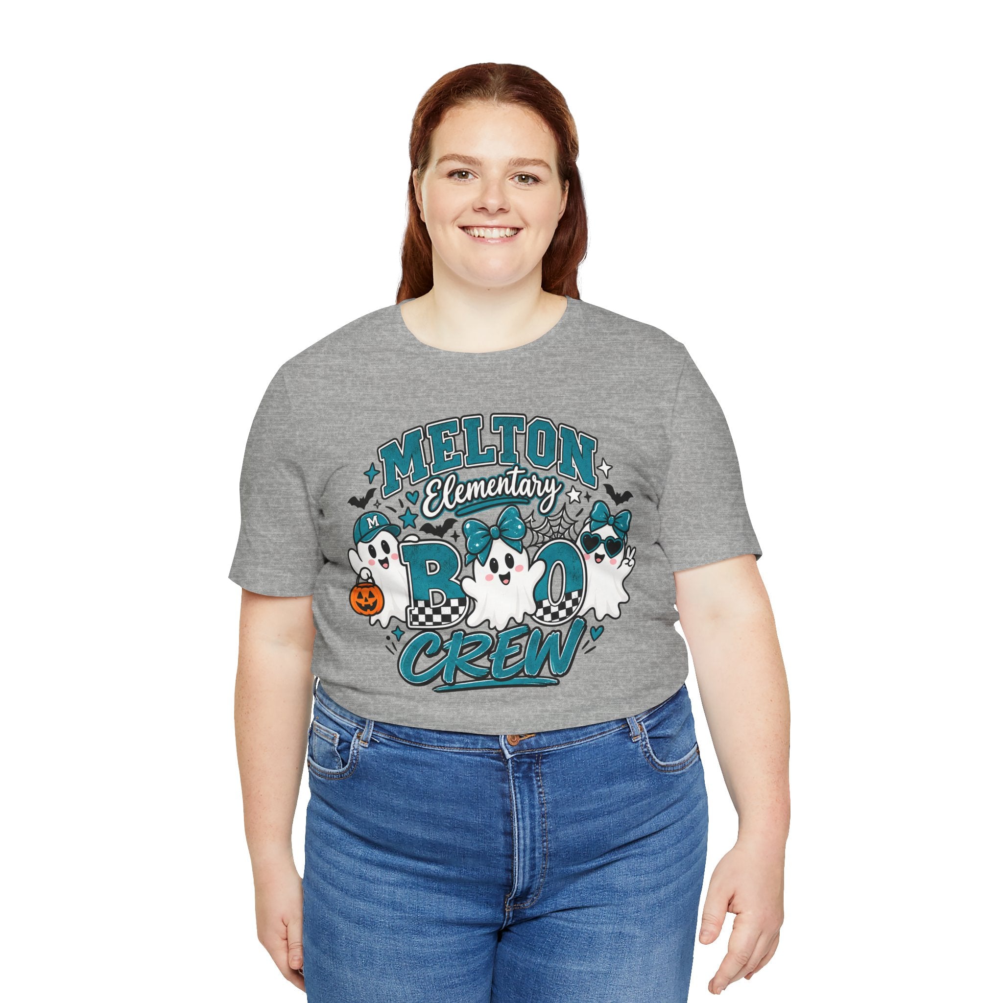 Melton Elementary Boo Crew T-Shirt — Cute Halloween Ghost School Tee