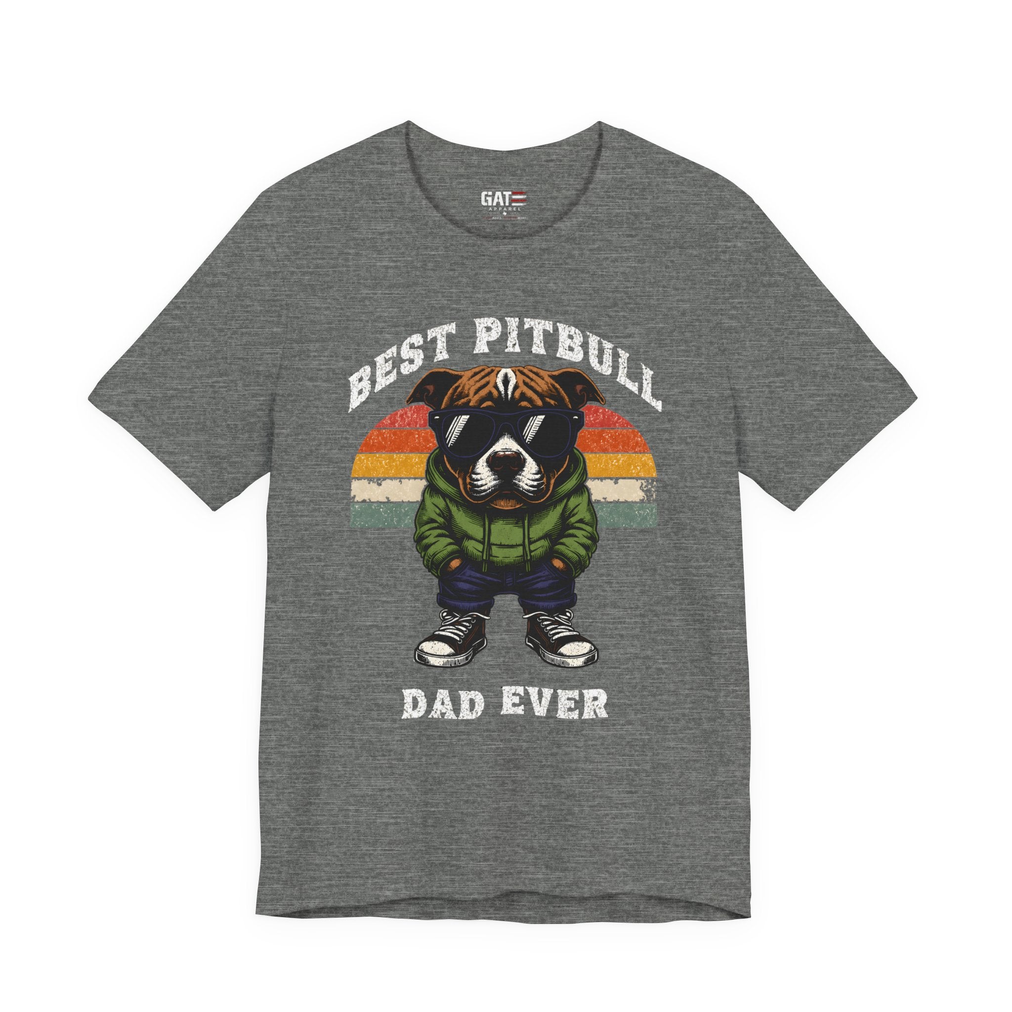 Best Pitbull Dad Ever T‑Shirt