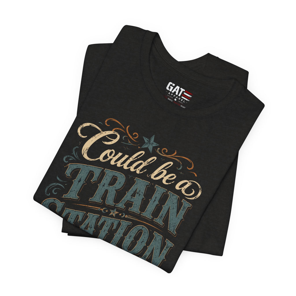 Funny Cowboy Tee | Yellowstone Inspired Western Graphic Shirt | Country Humor Tee, Dutton Ranch, Train Station Shirt, RIP Shirt