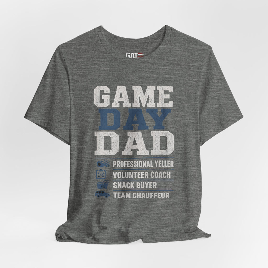 Game Day Dad Shirt, Father's Day Gift for Dad, Football Dad Tee, Baseball Dad Shirt, Team Chauffeur Coach Dad Tee
