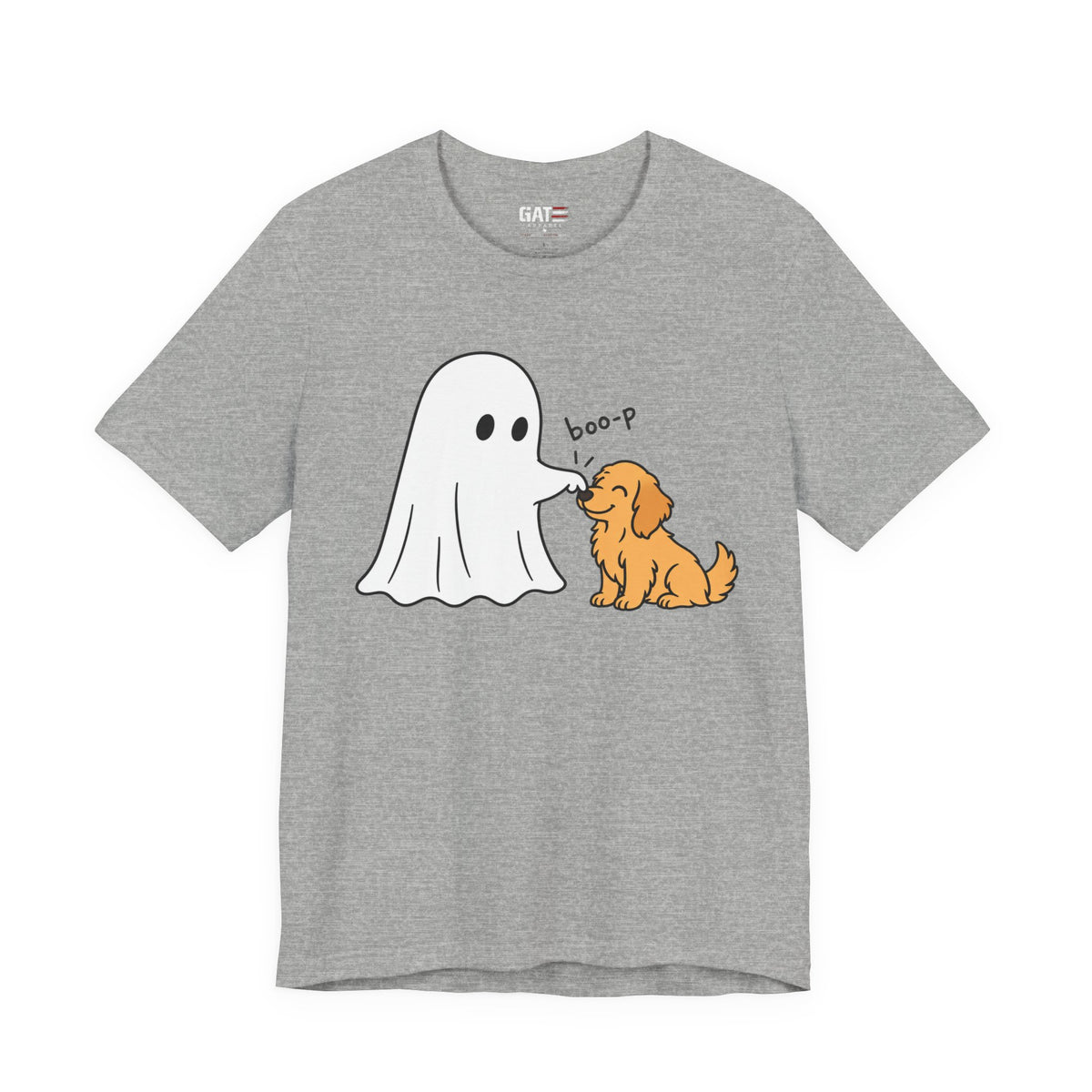 Halloween Ghost & Golden Retriever — "boo-p" Cute Dog Halloween T-Shirt