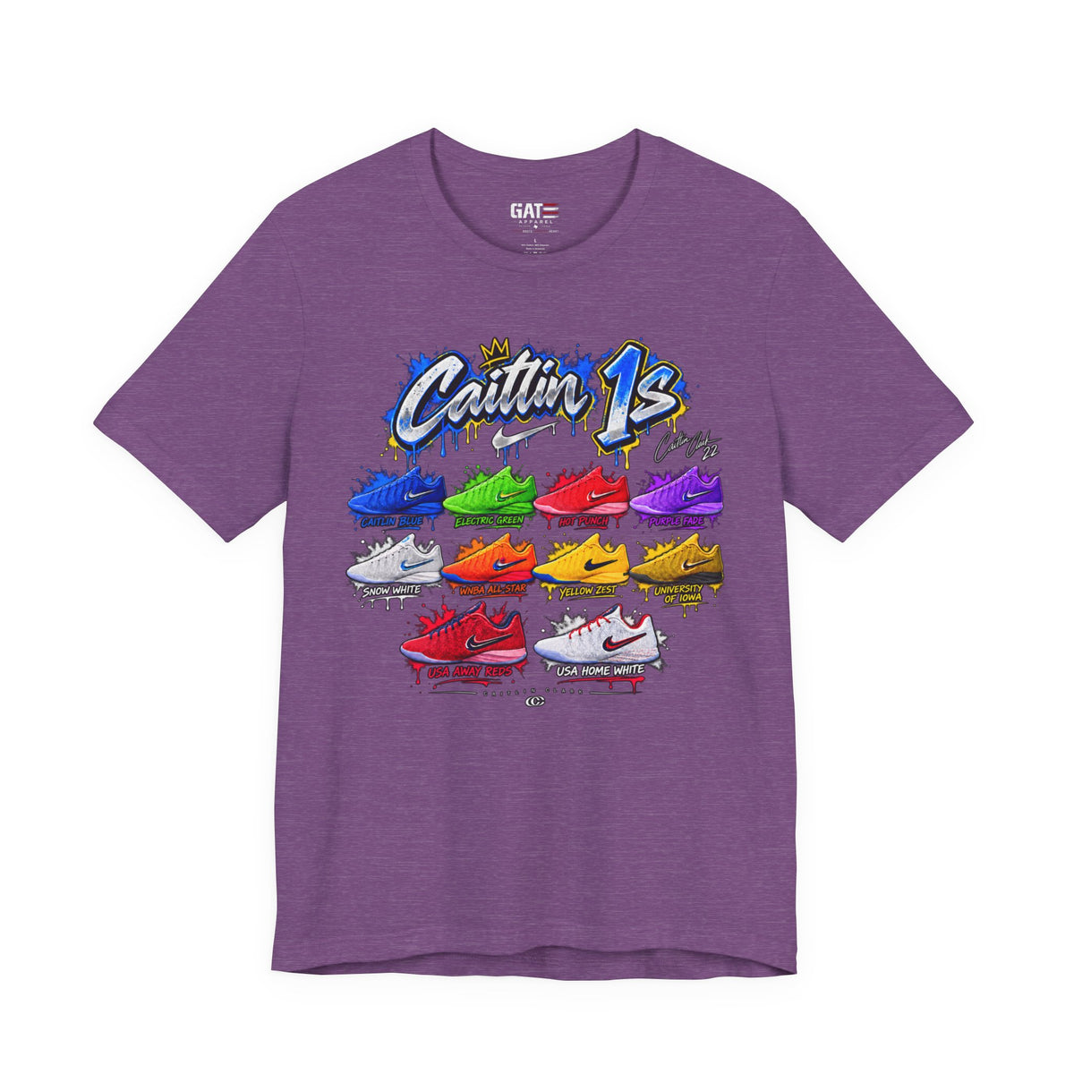 Caitlin Clark Caitlin 1s Sneaker Shirt | Indiana Fever Tee