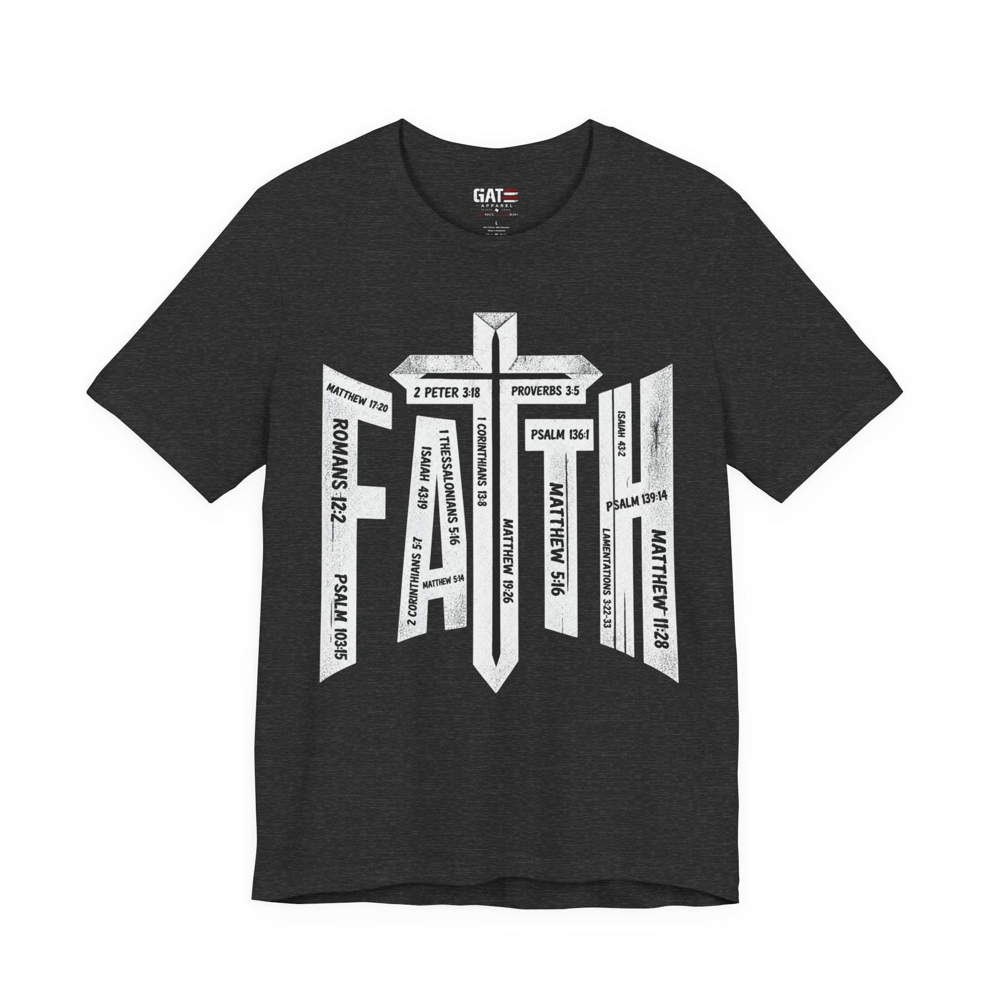 Faith Cross T-Shirt – Bible Verse Reference Graphic Tee
