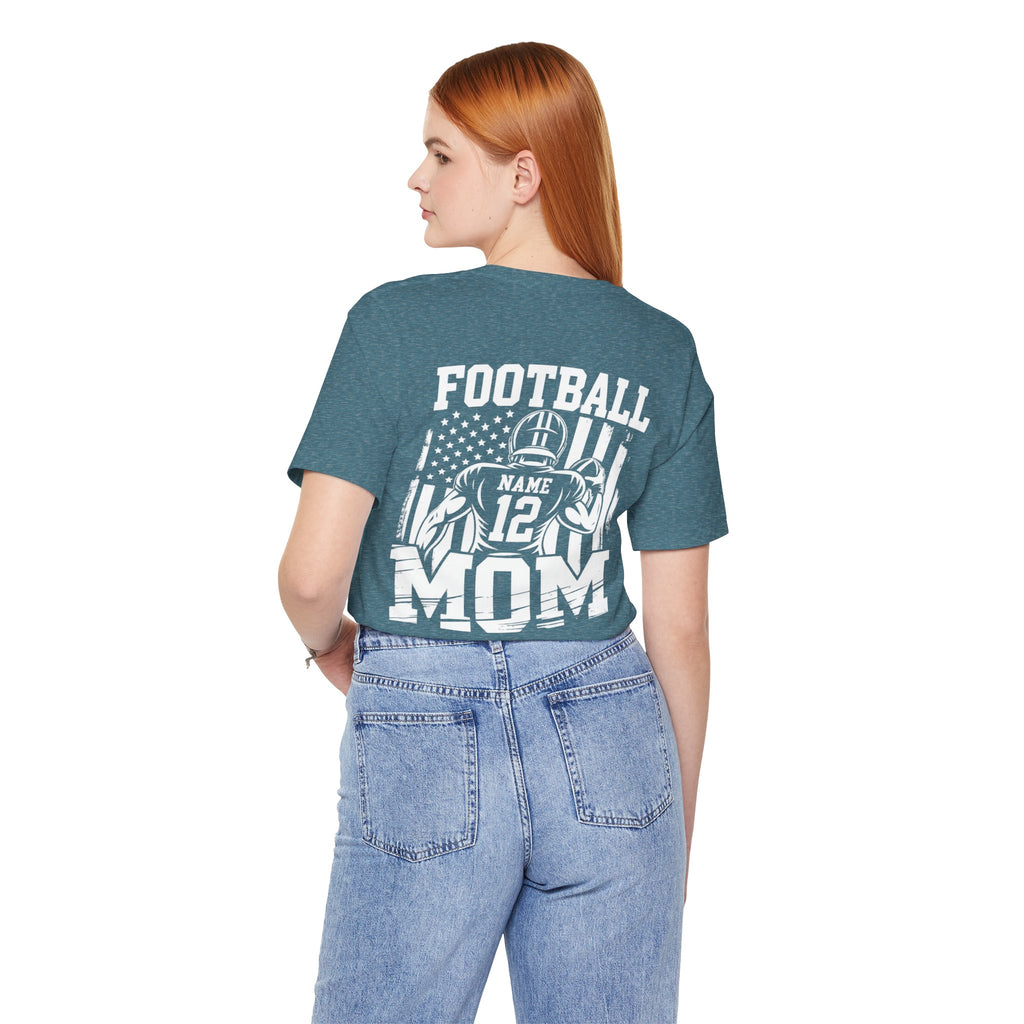 Football Mom Personalized Shirt Custom Player Name Number Game Day Tee