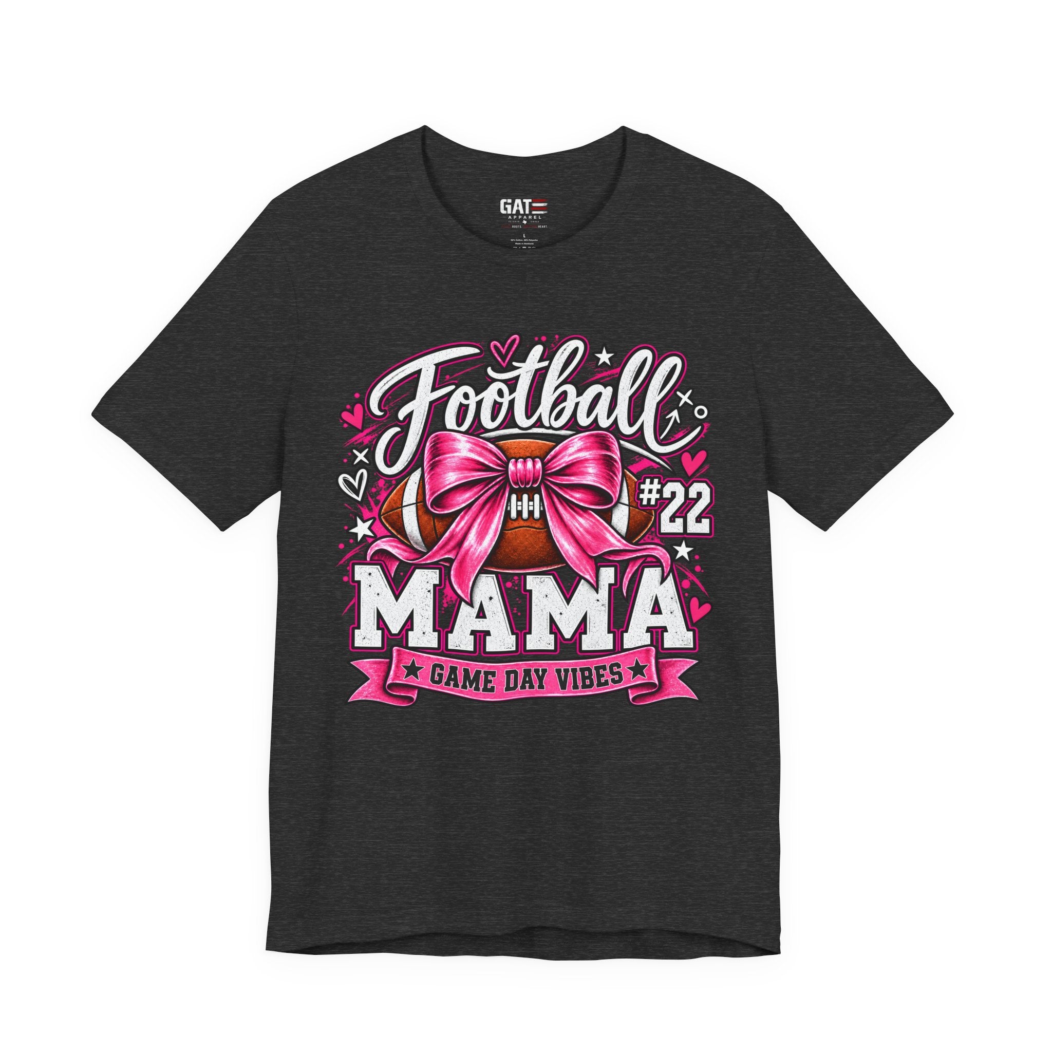Football Mom Personalized Shirt Custom Player Name Number Helmet Game Day Tee