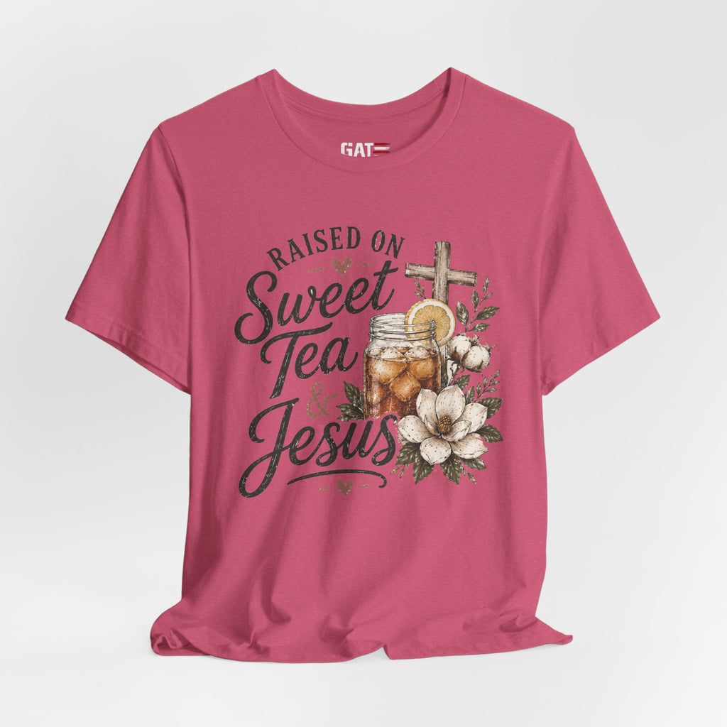 Southern Christian Shirt, Faith Graphic Tee, Sweet Tea Lover Shirt, Country Living Tee, Rustic Farmhouse Gift, Southern Mom Tee