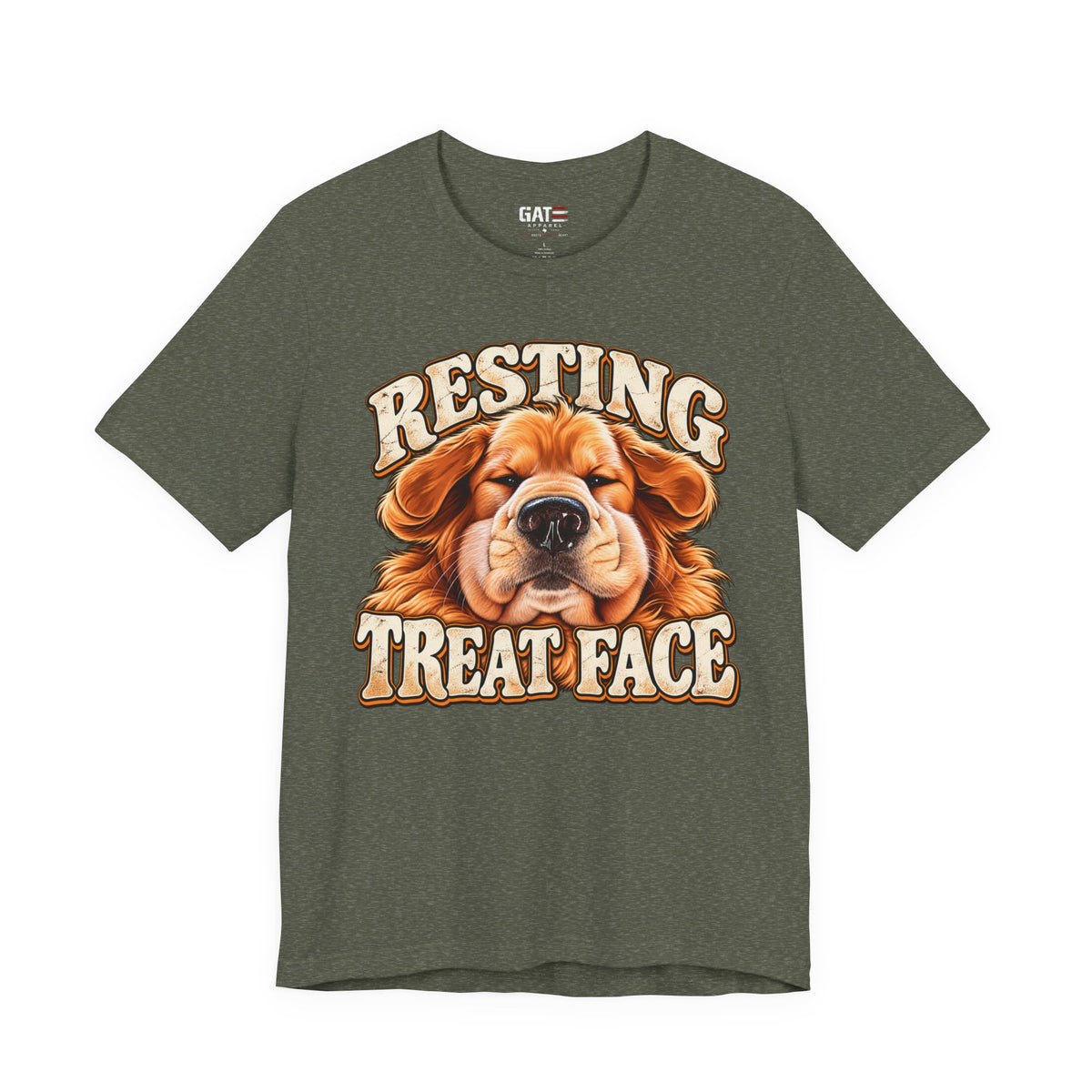 Resting Treat Face Dog T-Shirt — Funny Puppy Graphic Tee for Dog Lovers