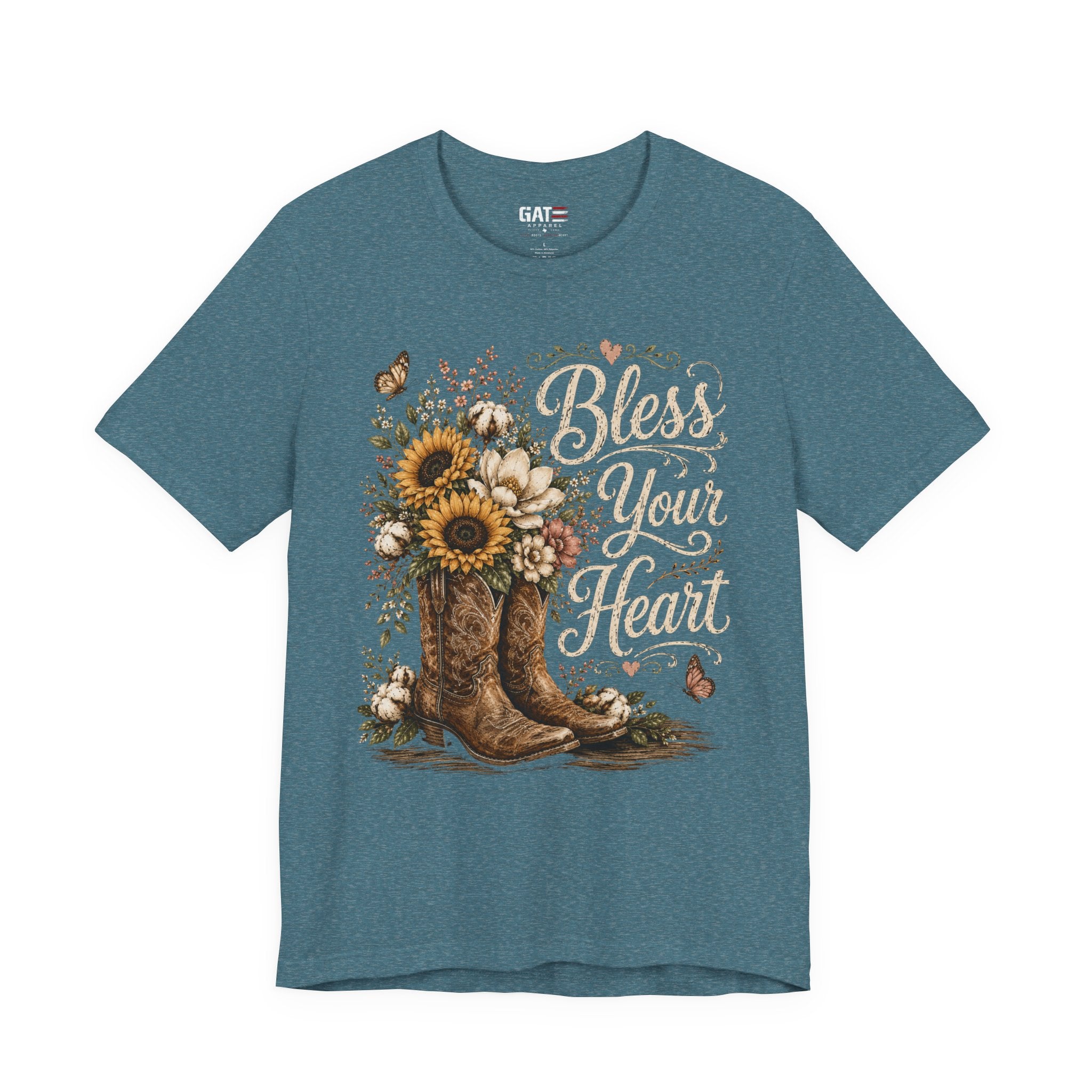 Funny Southern Shirt, Bless Your Heart Tee, Southern Humor Graphic Tee, Magnolia Floral Shirt, Country Girl Gift, Farmhouse Style Tee