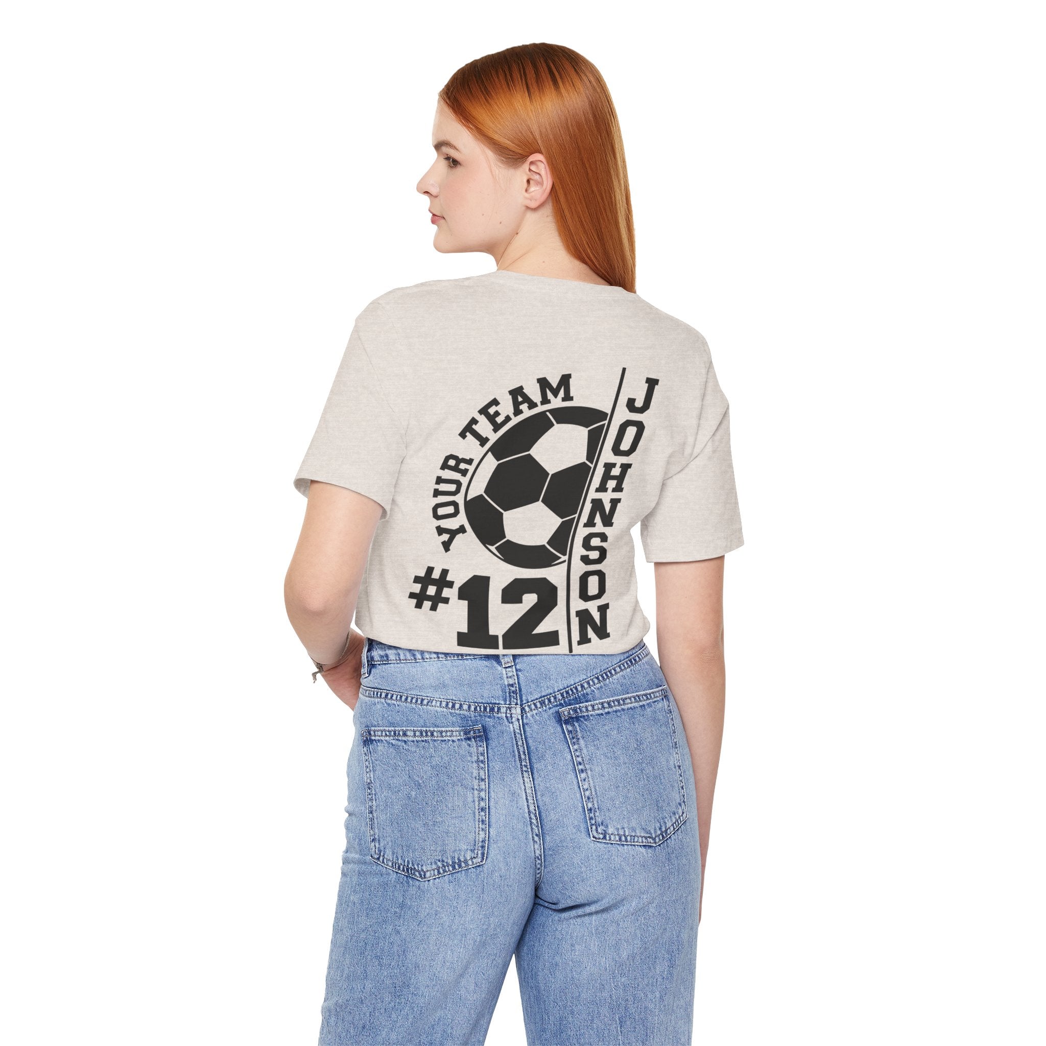 Soccer Mom Tee — Personalized Back Number & Name Soccer Shirt