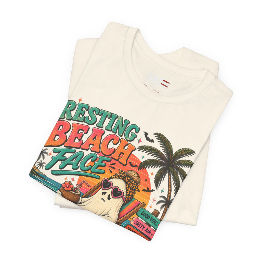 Summerween Spooky Beach Shirt | Tropical Ghost Tee Style 4