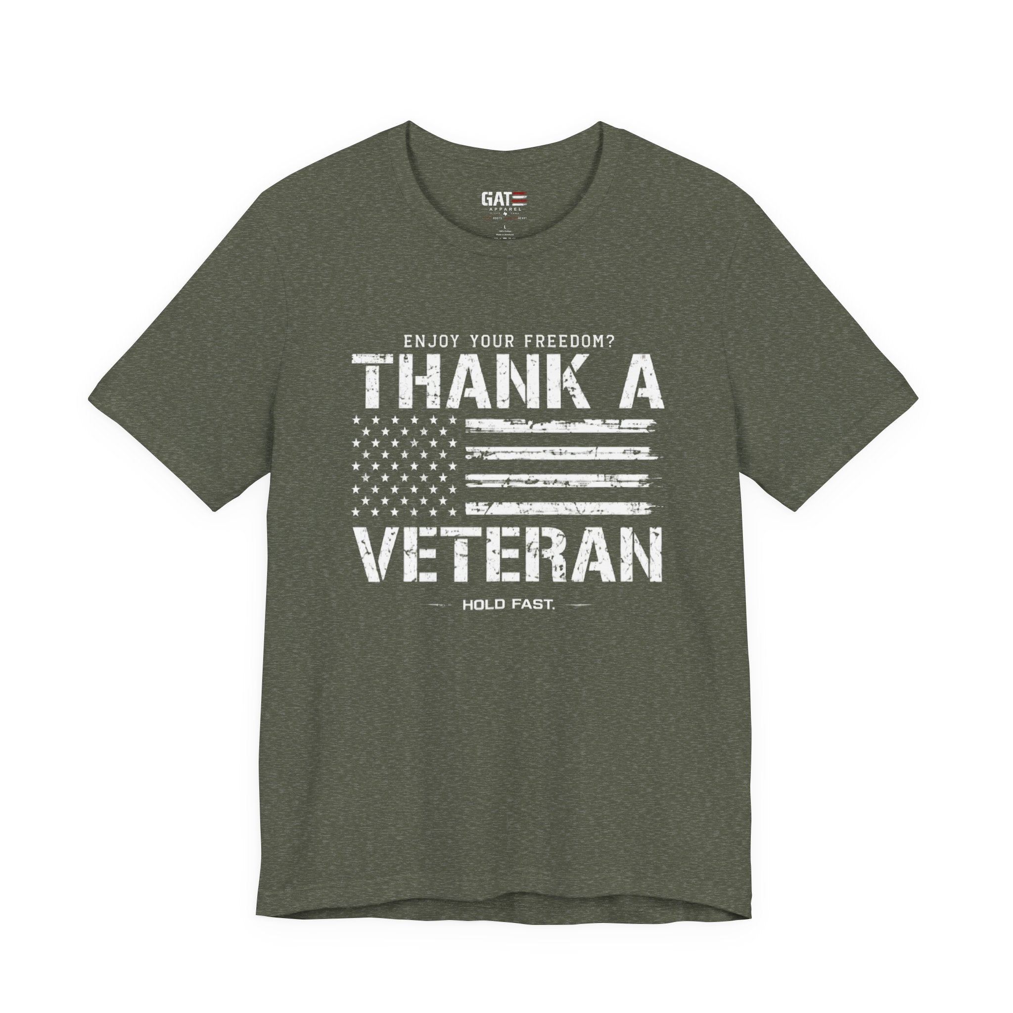 Veteran Shirt Enjoy Your Freedom Thank A Veteran Tee Patriotic American Flag Shirt Military Appreciation Gift for Men and Women