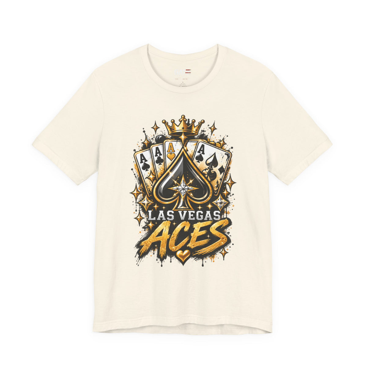 Las Vegas Aces Basketball Shirt – Ace Cards Crown Graphic Tee product mockup 9