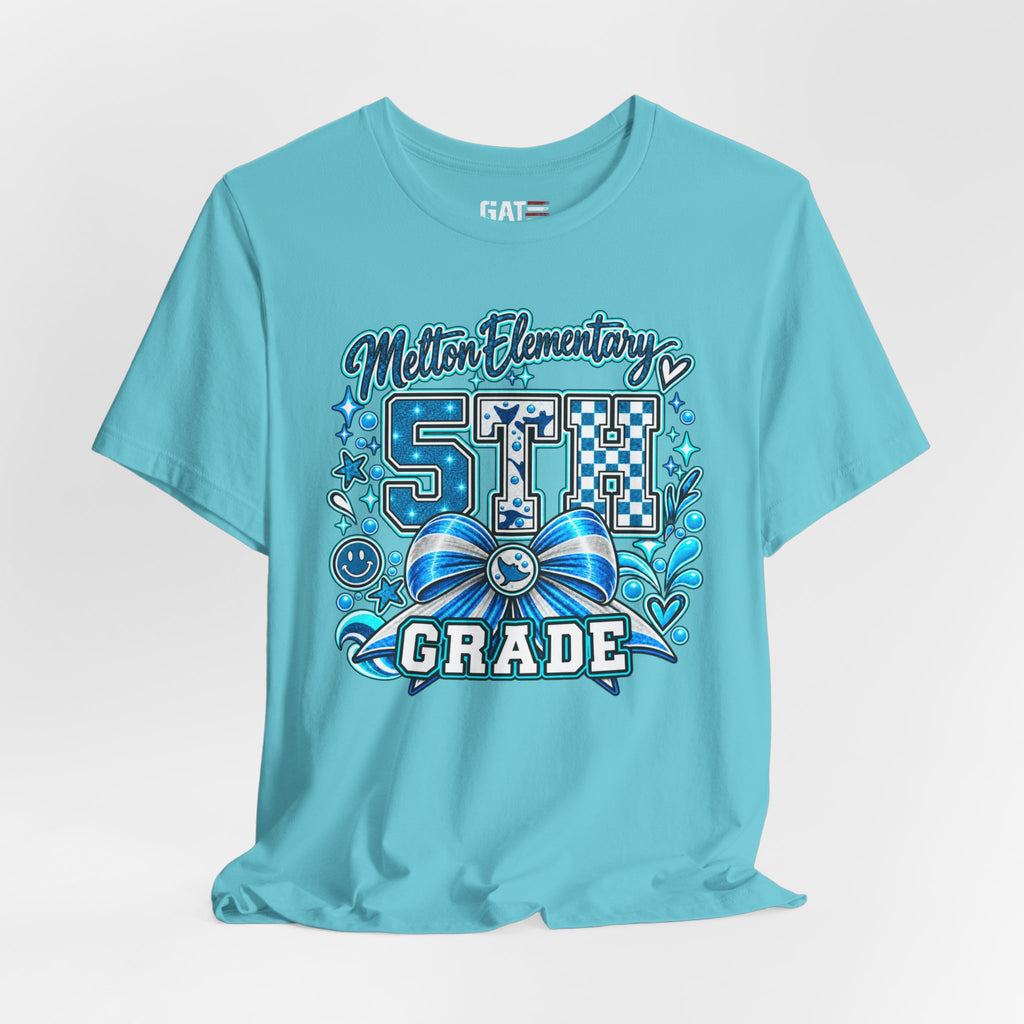 Melton 5th Grade School T‑Shirt — Bow Design