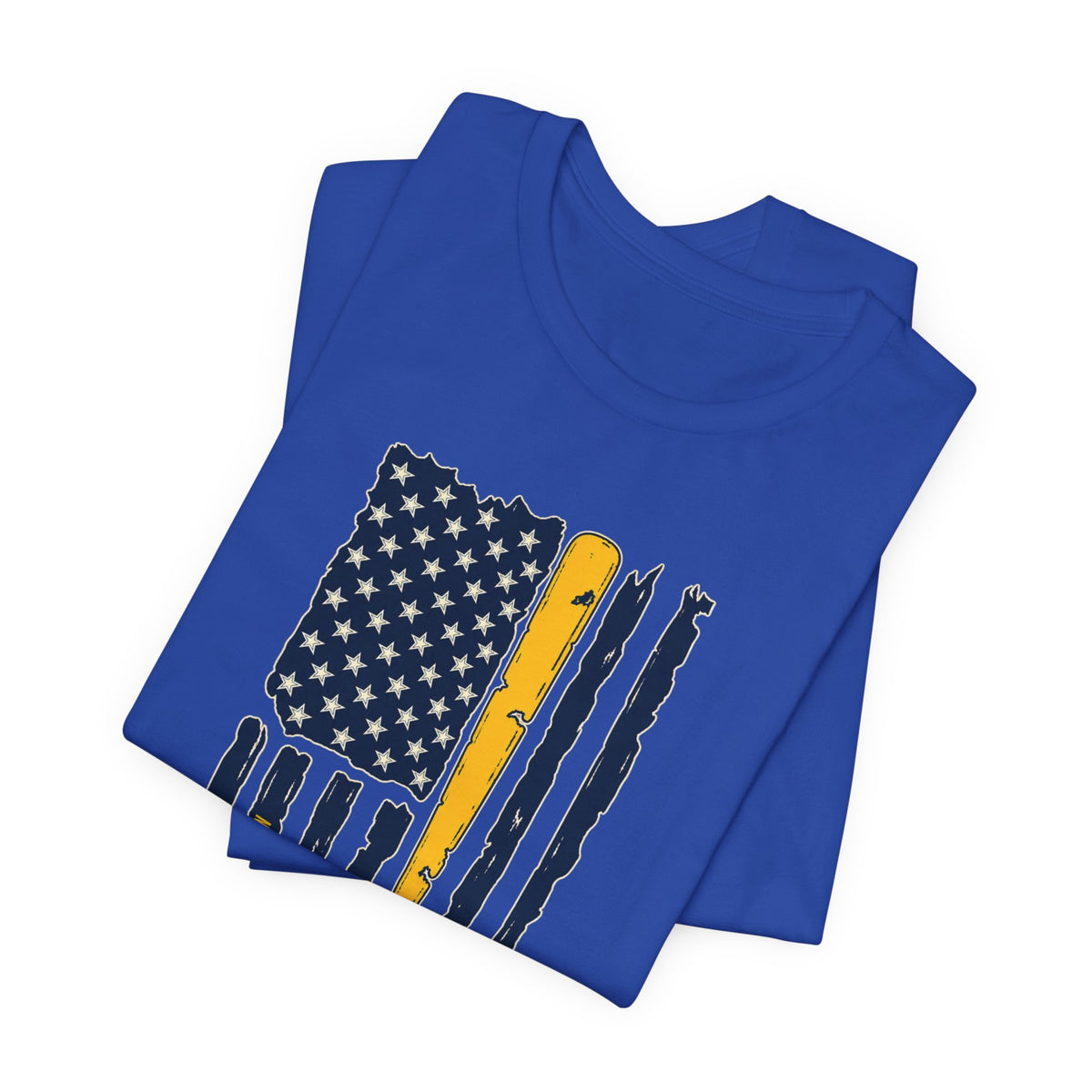 Milwaukee Brewers Brew Crew distressed baseball bat flag T-shirt - alternate product photo 10