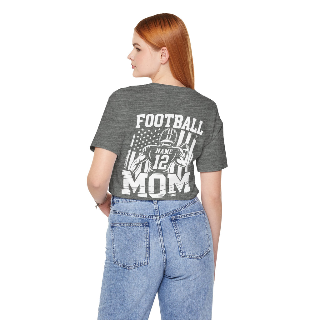 Football Mom Personalized Shirt Custom Player Name Number Game Day Tee