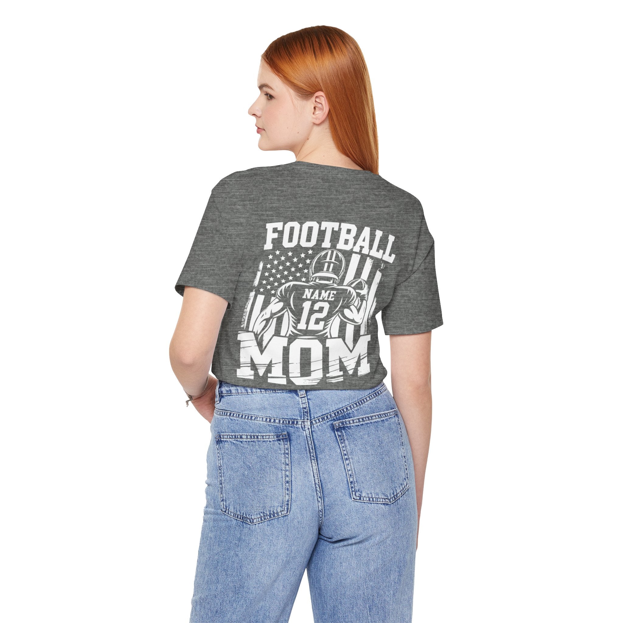 Football Mom Personalized Shirt Custom Player Name Number Game Day Tee