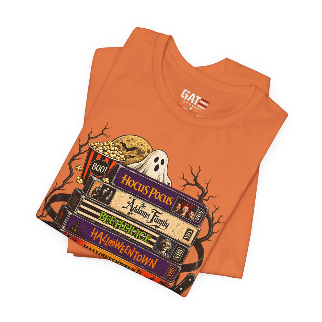 Halloween Movie Stack Shirt | Spooky Classics Tee