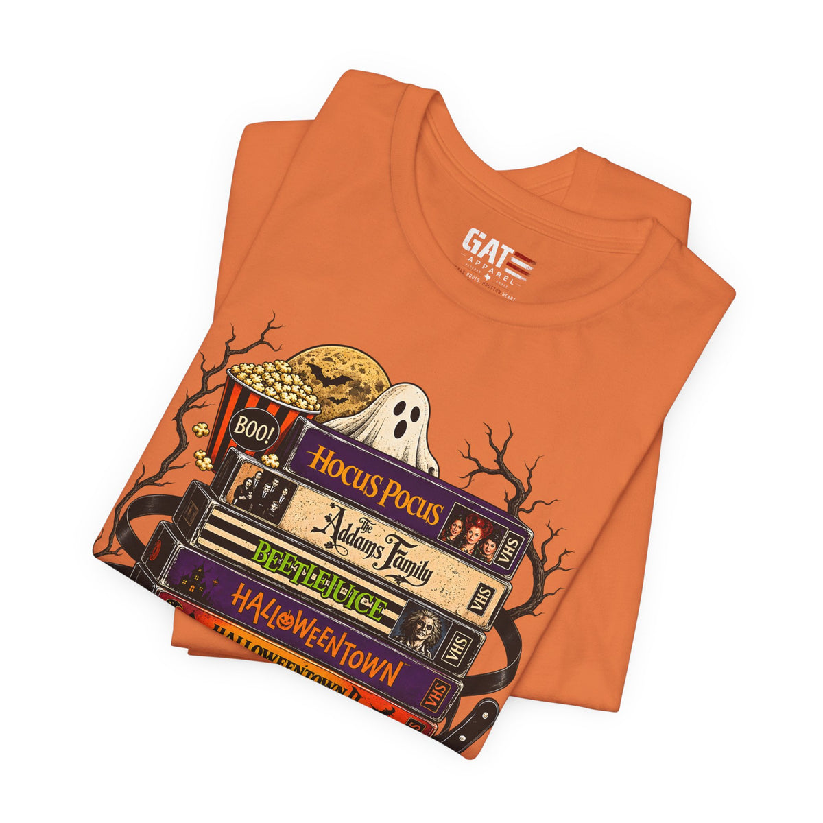 Halloween Movie Stack Shirt | Spooky Classics Tee