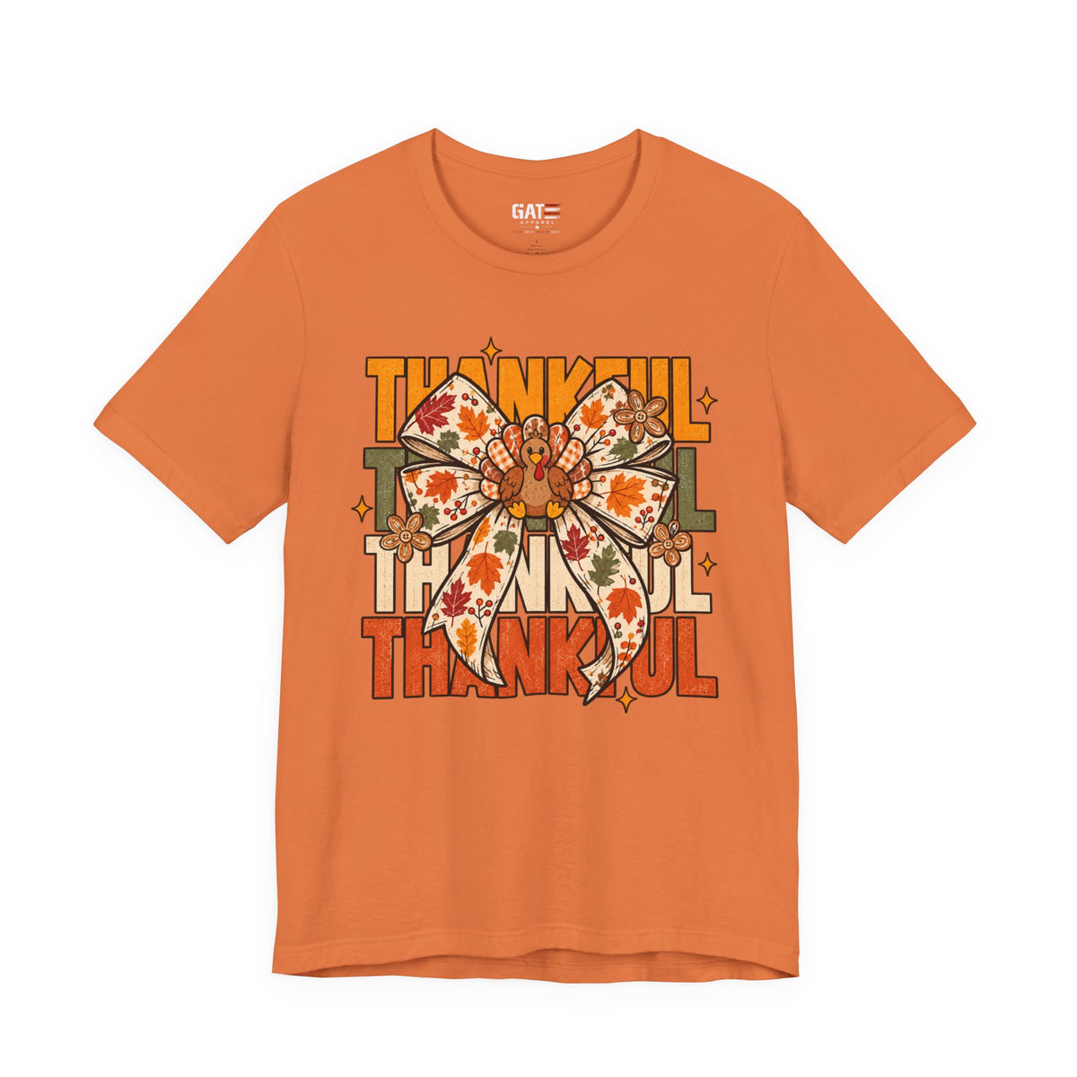 Thankful Bow Shirt | Retro Thanksgiving Graphic Tee