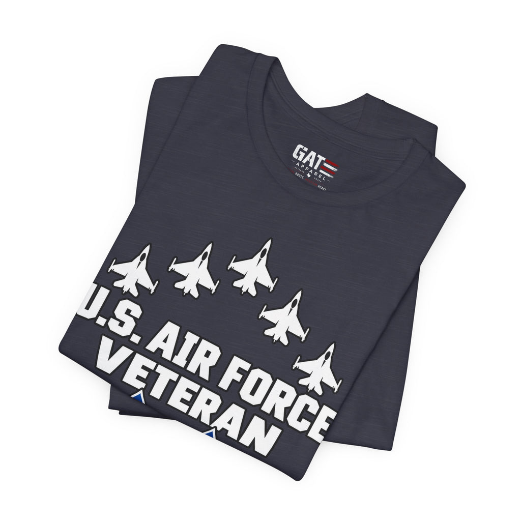 U.S. Air Force Veteran T-Shirt — Military Pride Tee with Jets & Emblem