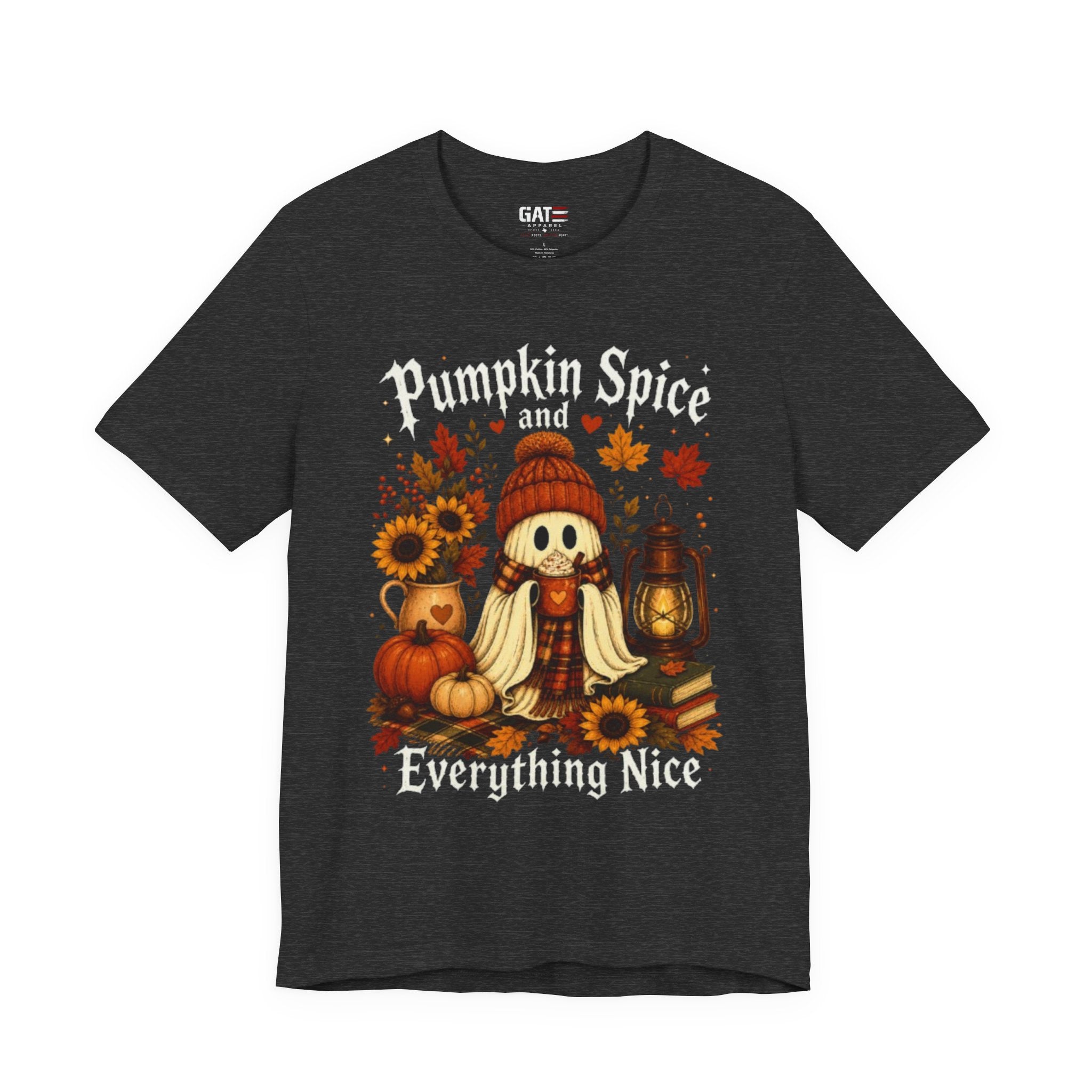 Pumpkin Spice Everything Nice Tee — Fall Scarecrow & Pumpkins Autumn Graphic Shirt