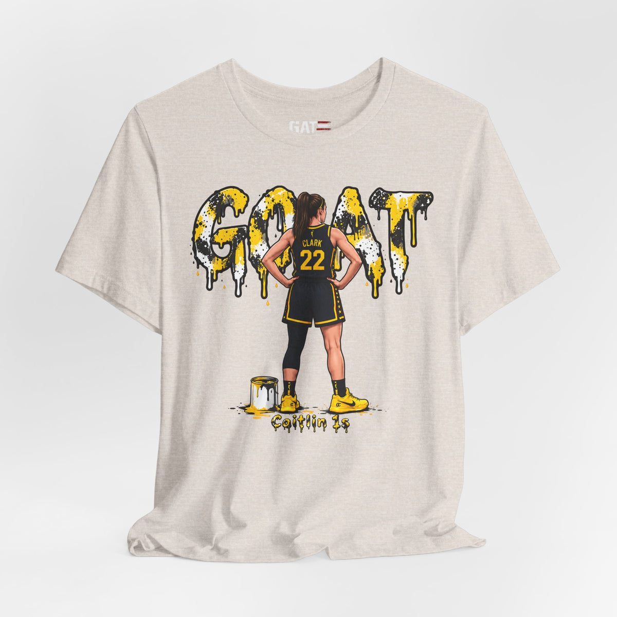 Caitlin Clark Caitlin 1s GOAT Yellow Sneaker Shirt