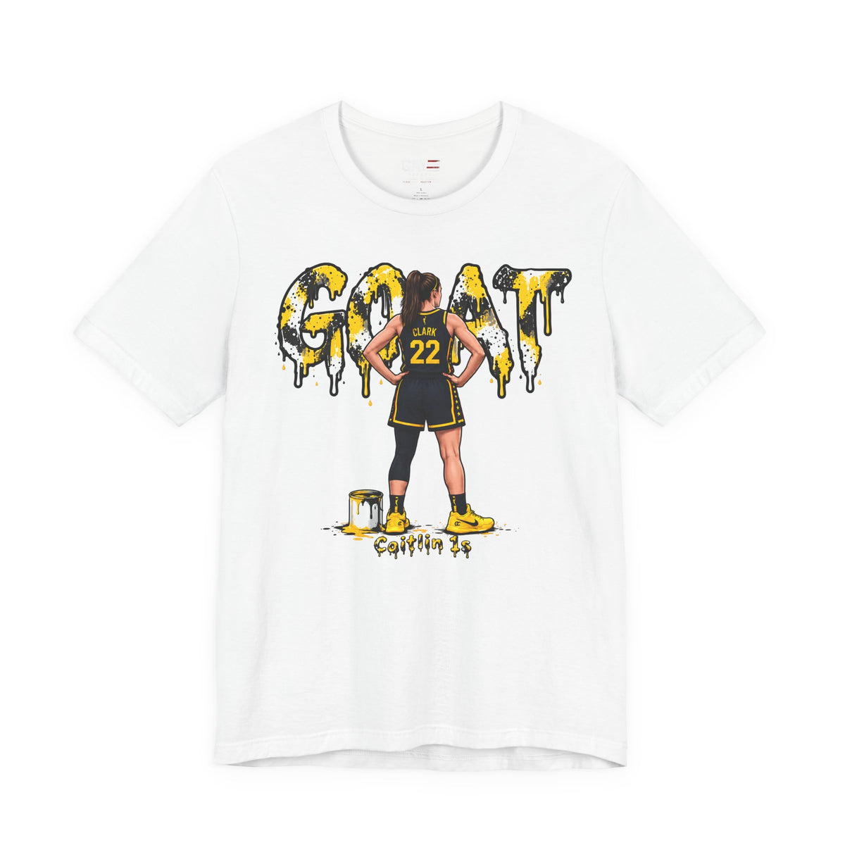 Caitlin Clark Caitlin 1s GOAT Yellow Sneaker Shirt