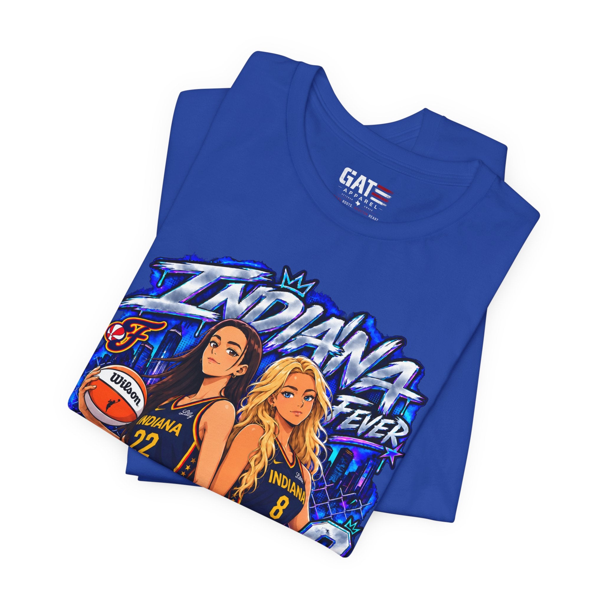 Caitlin Clark Sophie Cunningham Indiana Fever Anime Shirt WNBA Basketball Tee
