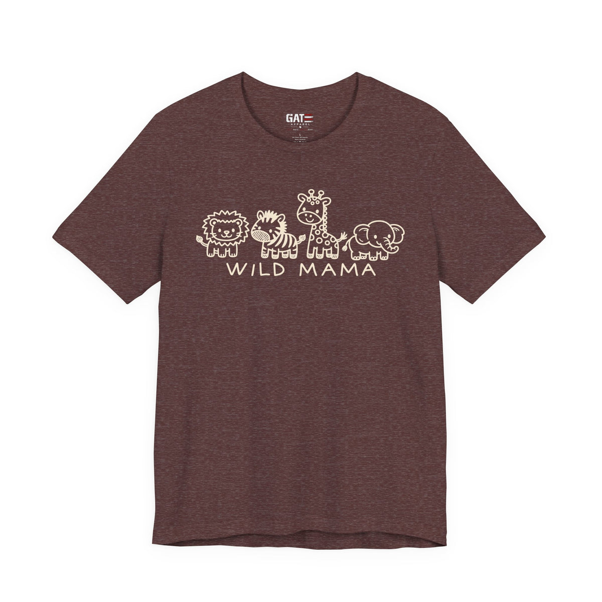 Wild Mama T-Shirt – Cute Baby Animal Graphic Tee for Moms - product image 15