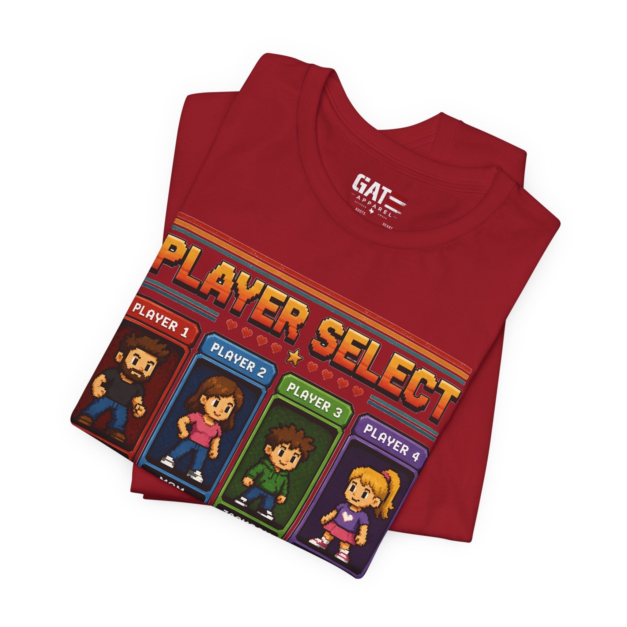 Personalized Gamer Family Shirt, Custom Family Gaming Shirt, Retro Video Game Family Tee, Gamer Dad Mom Kids Gift Shirt