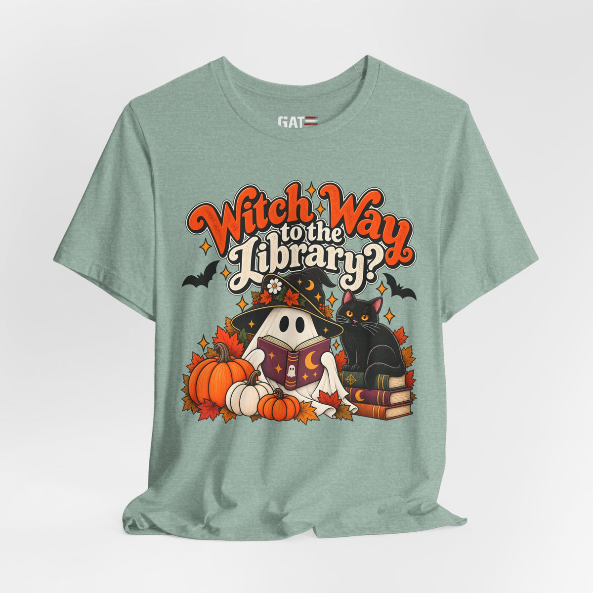 Witch Way to the Library Halloween Shirt | Book Lover Tee
