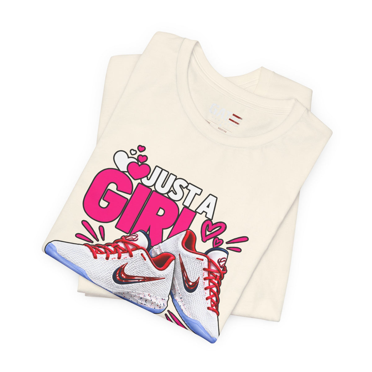 Caitlin Clark Caitlin 1s Just a Girl Sneaker Shirt | Style 4