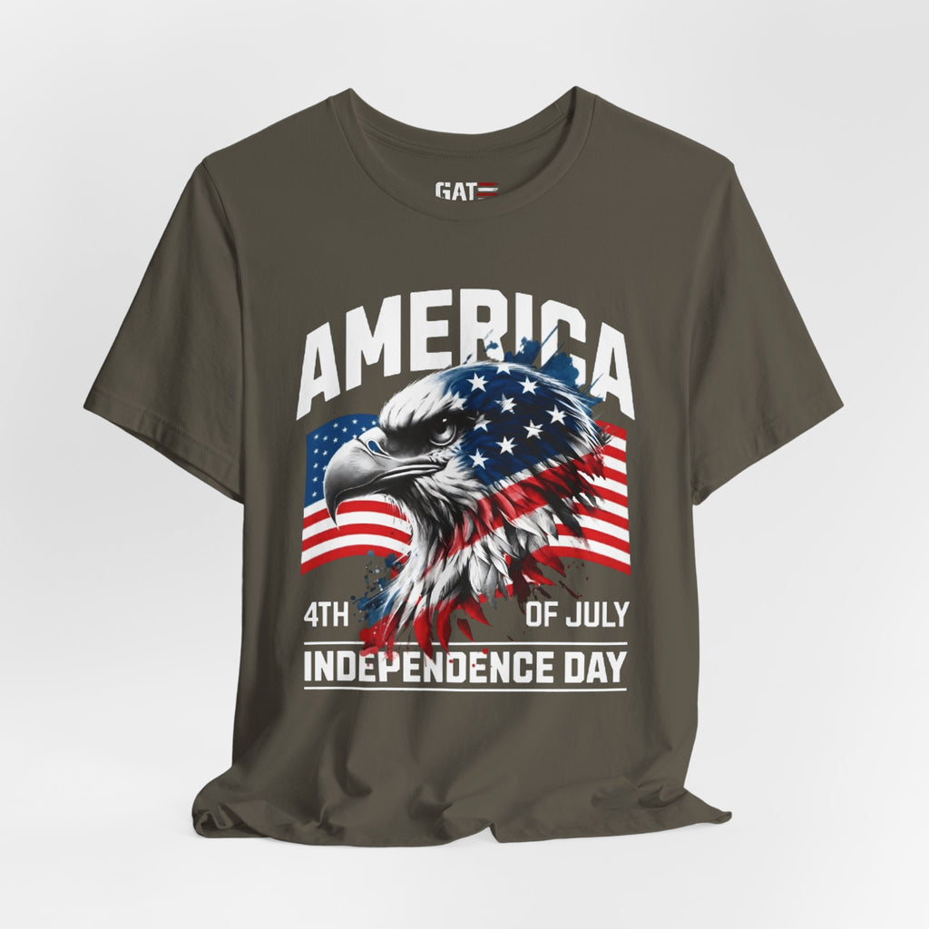 America Independence Day Shirt, Patriotic Eagle Flag Tee, 4th of July Shirt, USA Freedom Graphic T Shirt, American Pride Gift