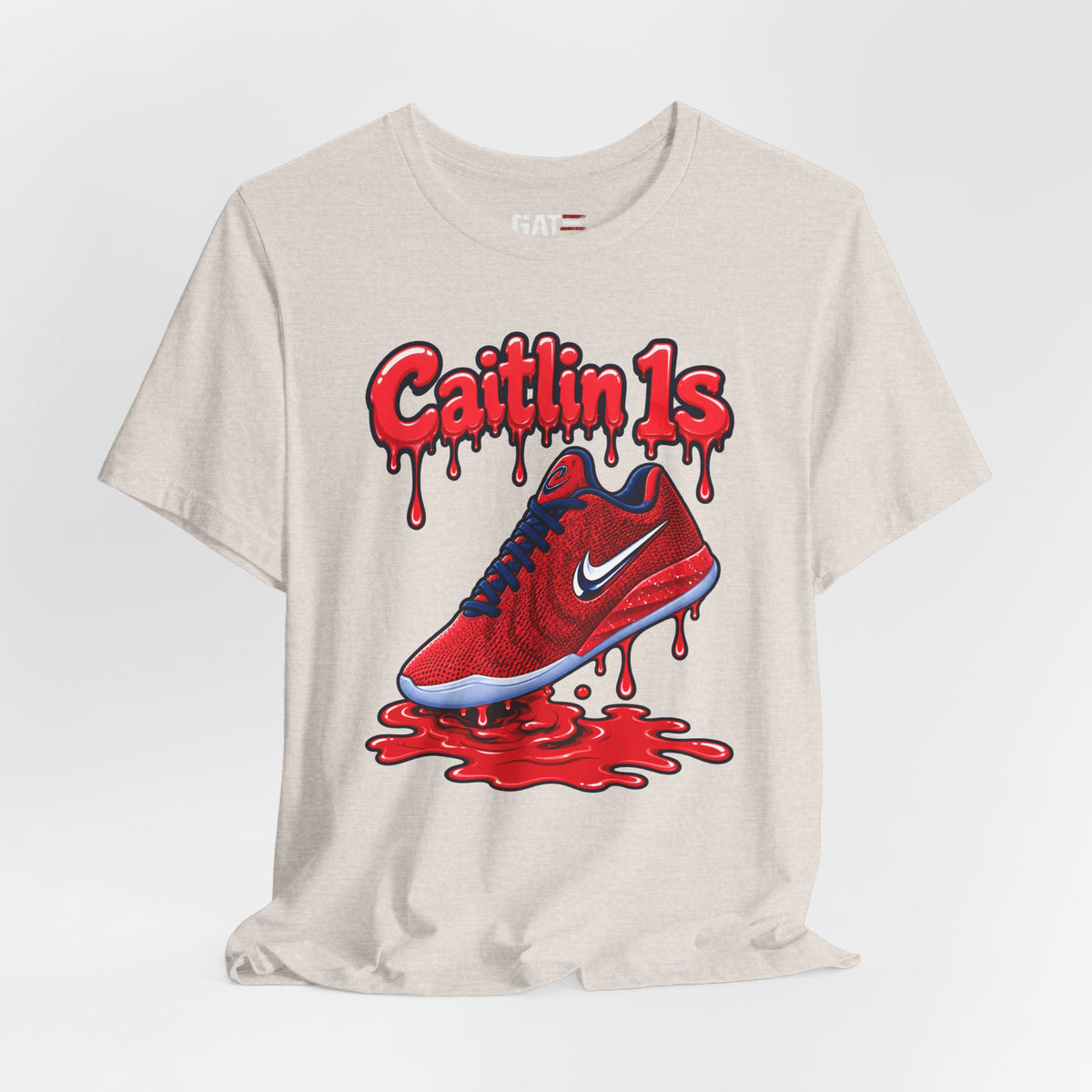 Caitlin Clark Caitlin 1s USA Reds Paint Sneaker Shirt