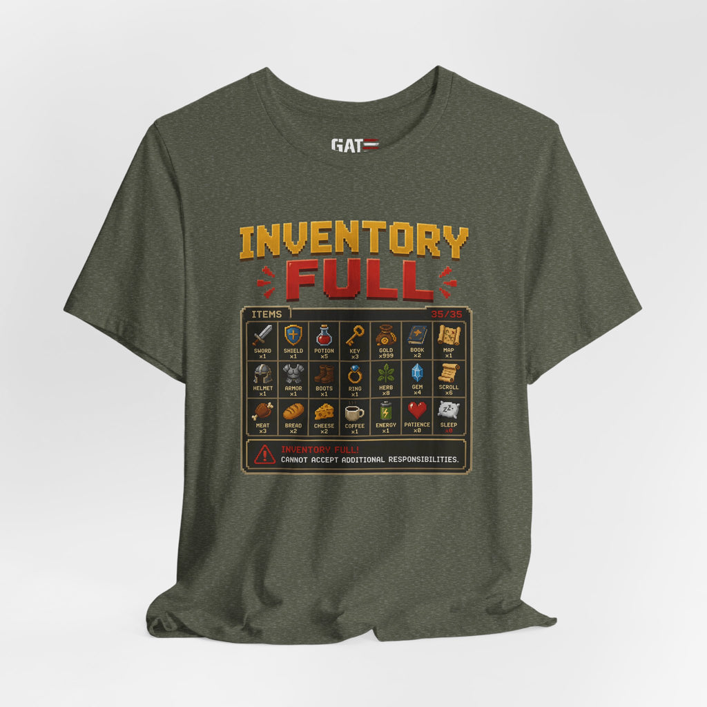 Inventory Full | Retro Gaming Shirt