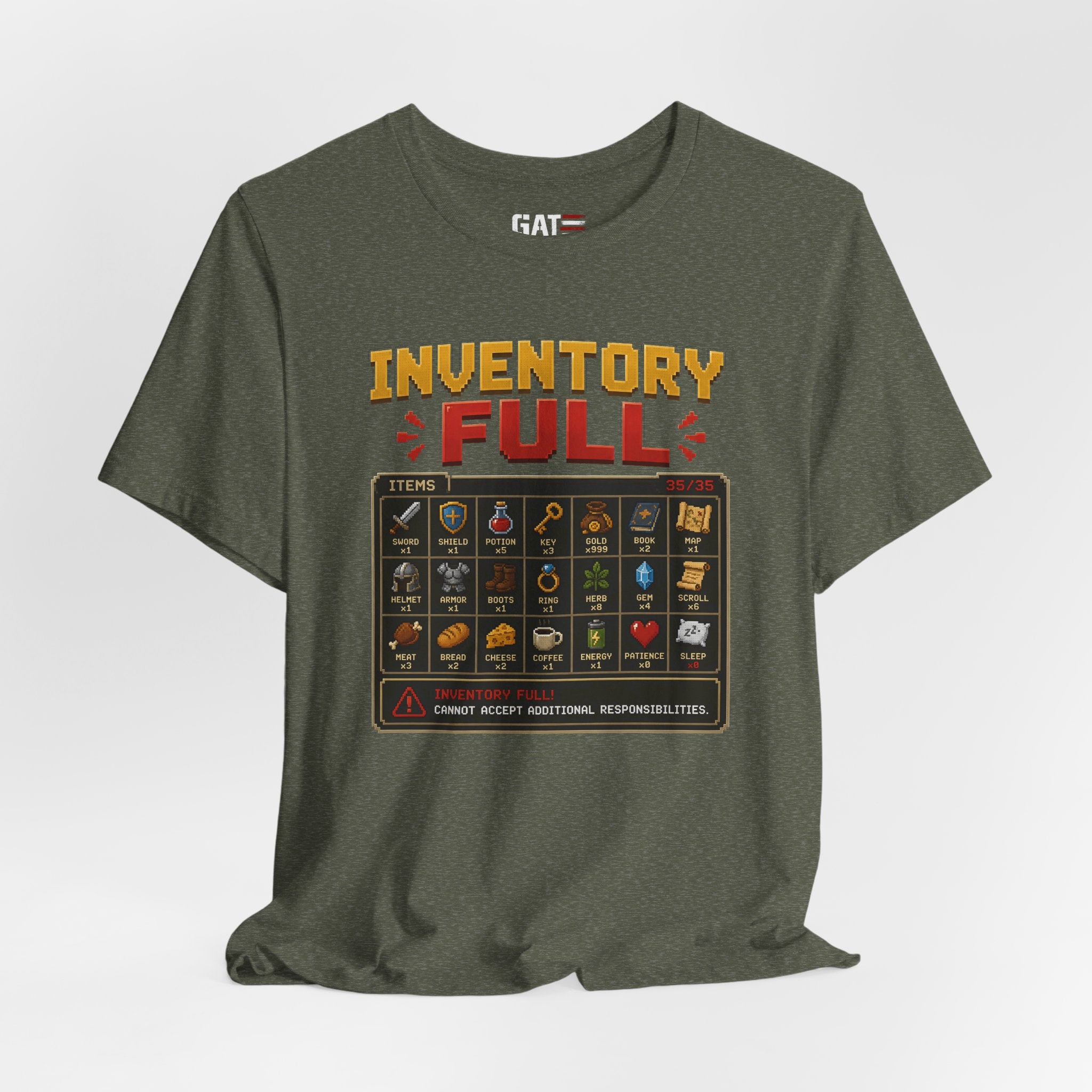 Inventory Full | Retro Gaming Shirt