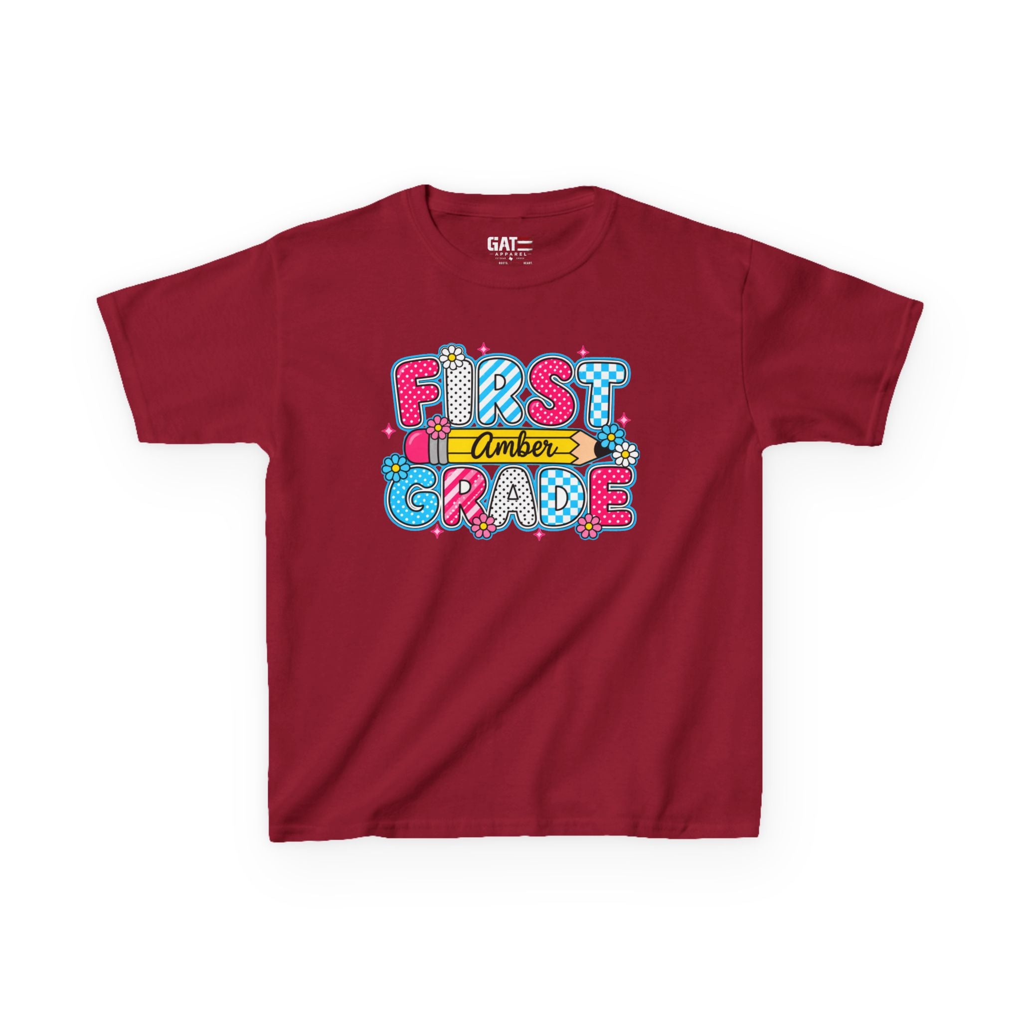 Custom Grade Level & Name Shirt for Kids – Personalized Back to School T-Shirt